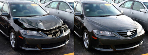 before after auto body